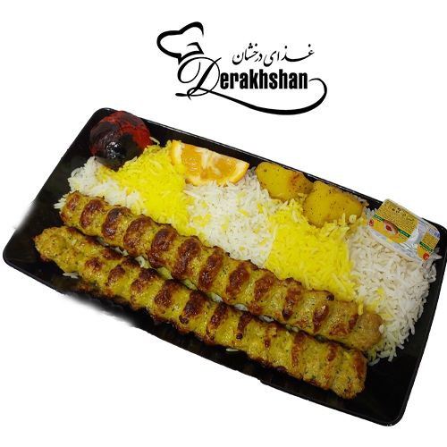  عکس چلوکباب کوبيده مرغ//