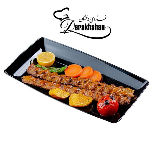  عکس خوراک کوبيده 2سيخ زعفراني 110گرمي**